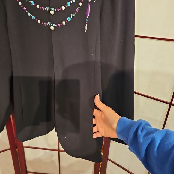 VNTG Bob Mackie Wearable Art Designer Jacket - Picture 4 of 8